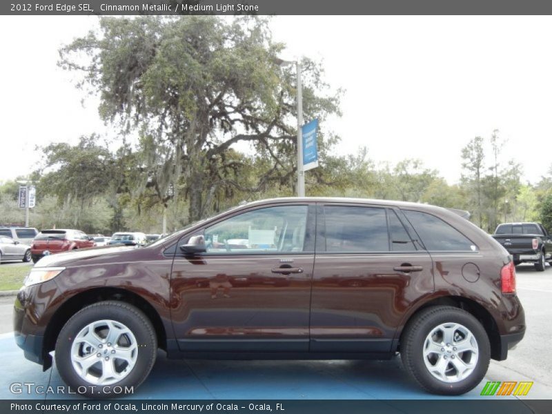 Cinnamon Metallic / Medium Light Stone 2012 Ford Edge SEL