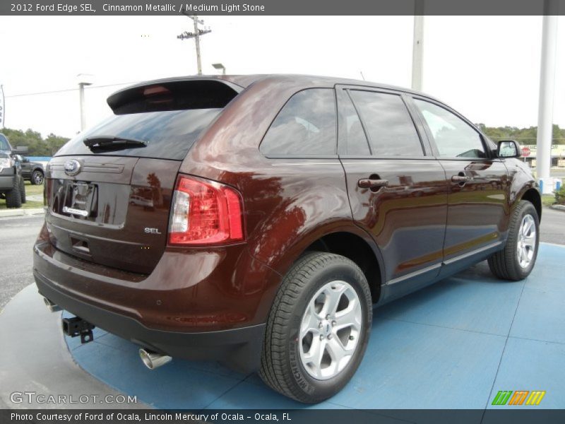 Cinnamon Metallic / Medium Light Stone 2012 Ford Edge SEL