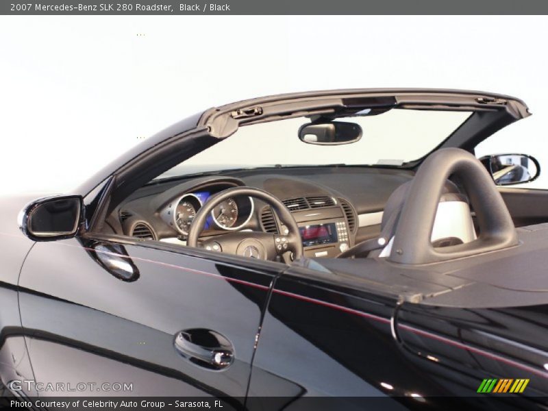 Black / Black 2007 Mercedes-Benz SLK 280 Roadster