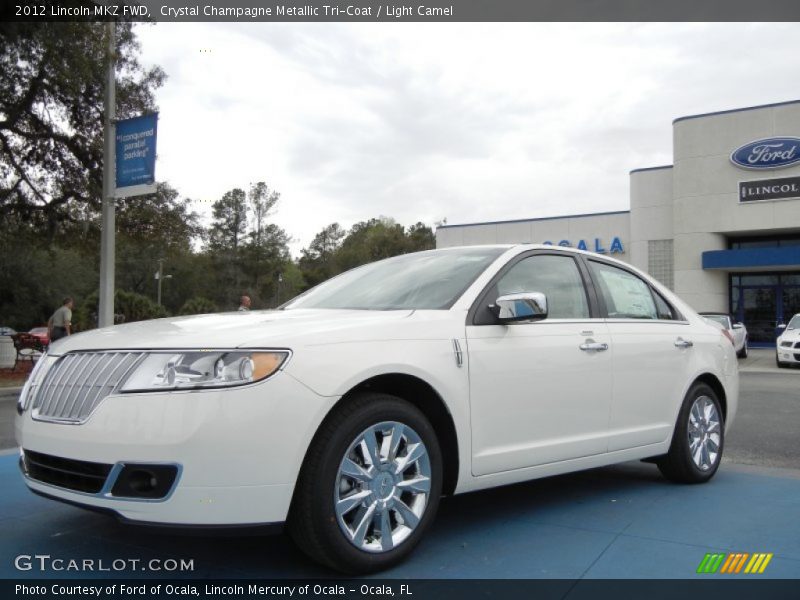 Crystal Champagne Metallic Tri-Coat / Light Camel 2012 Lincoln MKZ FWD