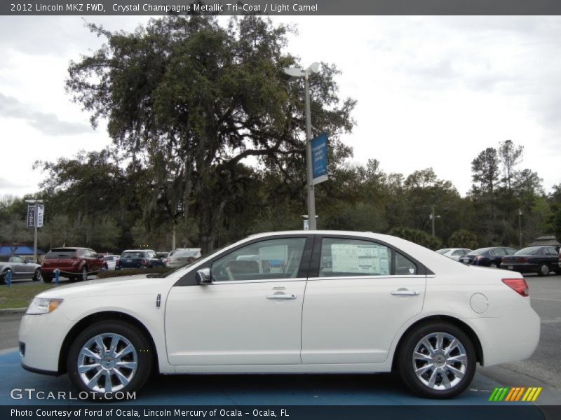 Crystal Champagne Metallic Tri-Coat / Light Camel 2012 Lincoln MKZ FWD