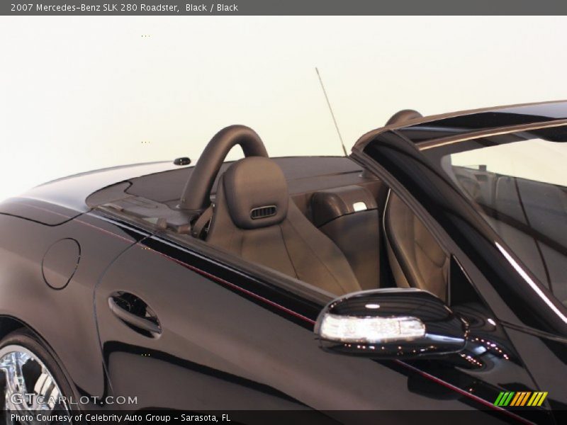 Black / Black 2007 Mercedes-Benz SLK 280 Roadster