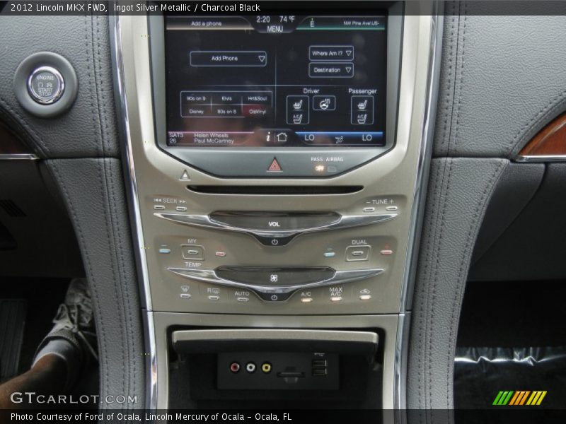 Controls of 2012 MKX FWD