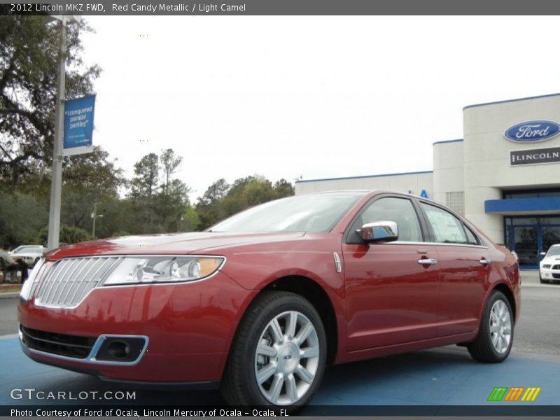 Red Candy Metallic / Light Camel 2012 Lincoln MKZ FWD