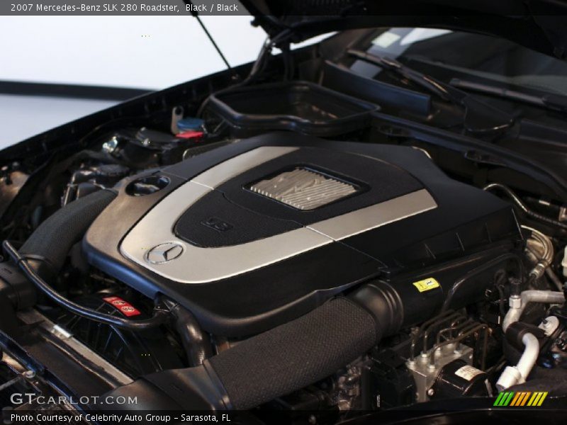 Black / Black 2007 Mercedes-Benz SLK 280 Roadster