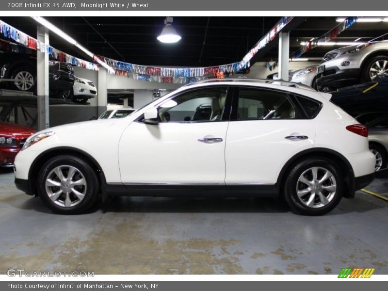 Moonlight White / Wheat 2008 Infiniti EX 35 AWD