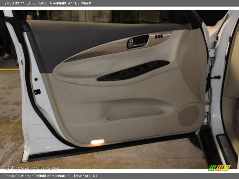 Moonlight White / Wheat 2008 Infiniti EX 35 AWD