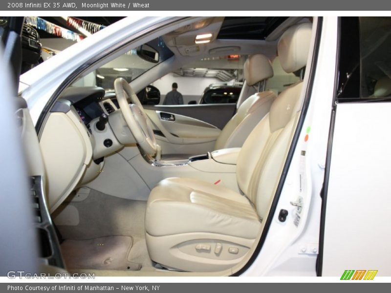 Moonlight White / Wheat 2008 Infiniti EX 35 AWD