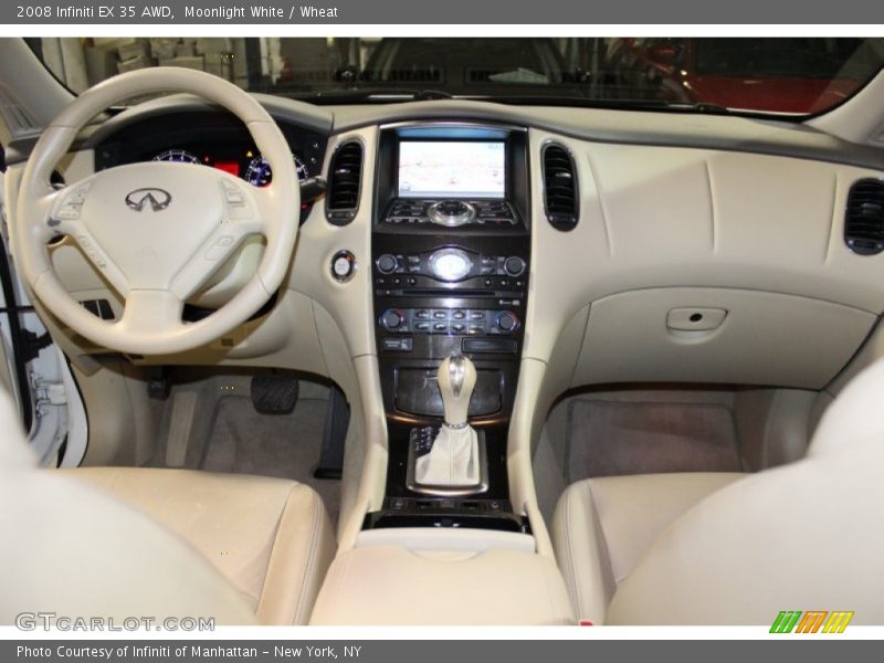 Moonlight White / Wheat 2008 Infiniti EX 35 AWD
