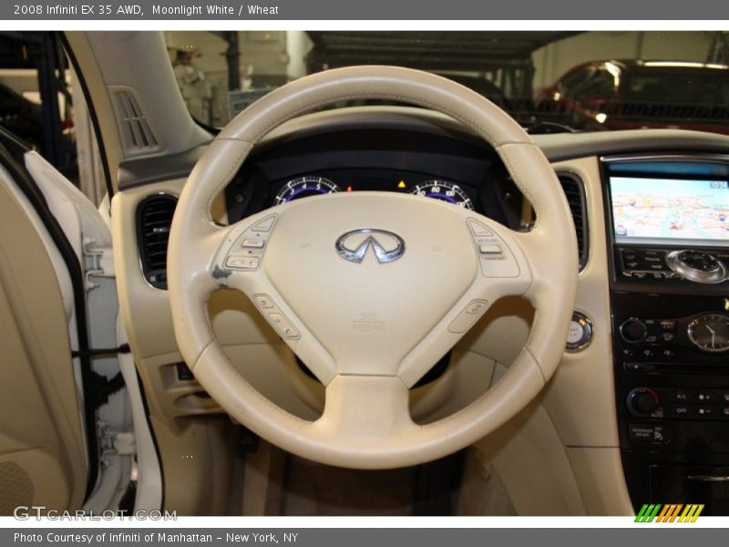 Moonlight White / Wheat 2008 Infiniti EX 35 AWD