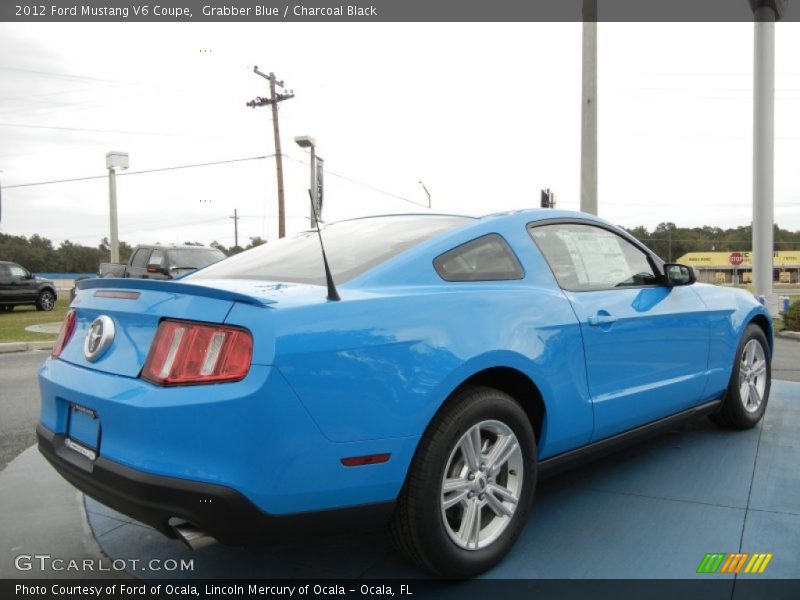 Grabber Blue / Charcoal Black 2012 Ford Mustang V6 Coupe