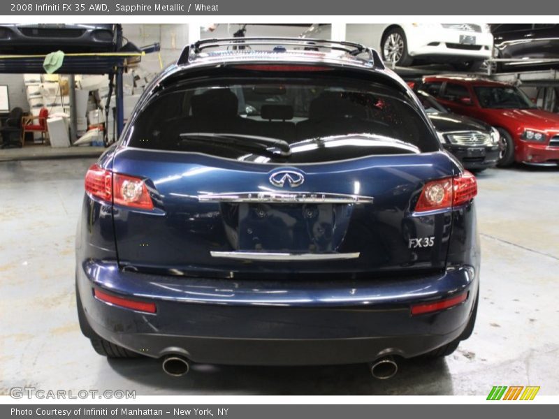 Sapphire Metallic / Wheat 2008 Infiniti FX 35 AWD