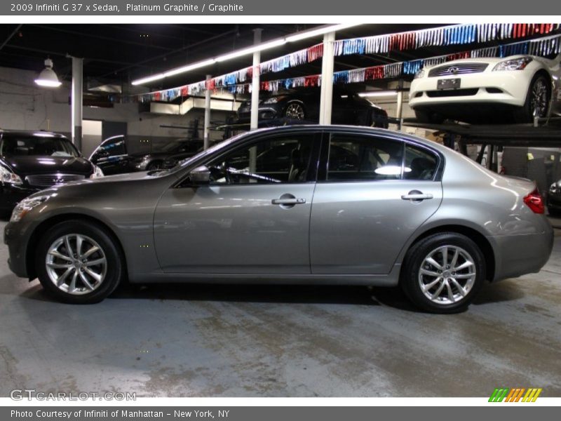 Platinum Graphite / Graphite 2009 Infiniti G 37 x Sedan