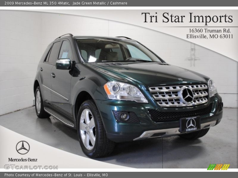 Jade Green Metallic / Cashmere 2009 Mercedes-Benz ML 350 4Matic