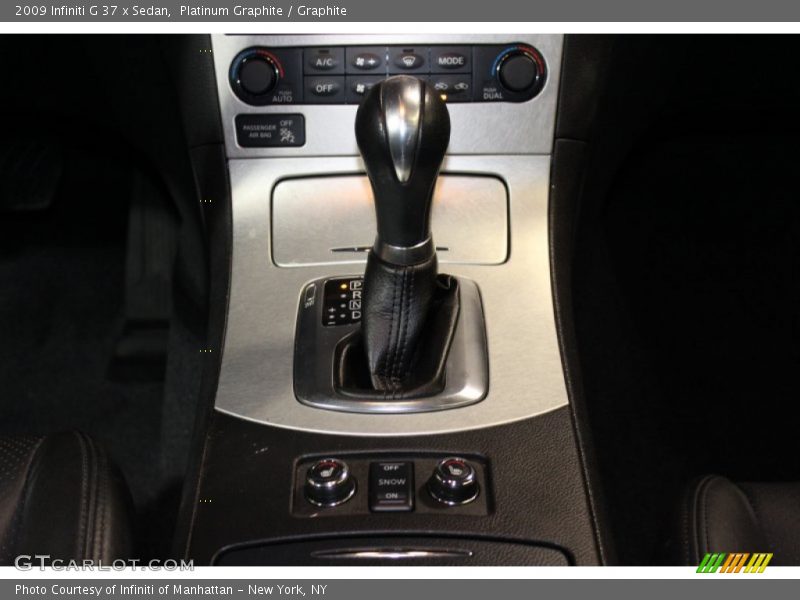 Platinum Graphite / Graphite 2009 Infiniti G 37 x Sedan