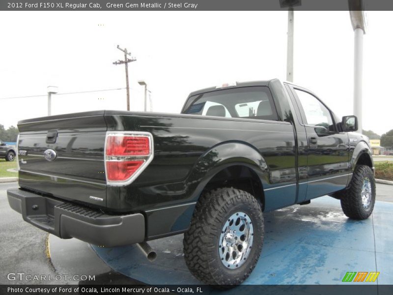 Green Gem Metallic / Steel Gray 2012 Ford F150 XL Regular Cab