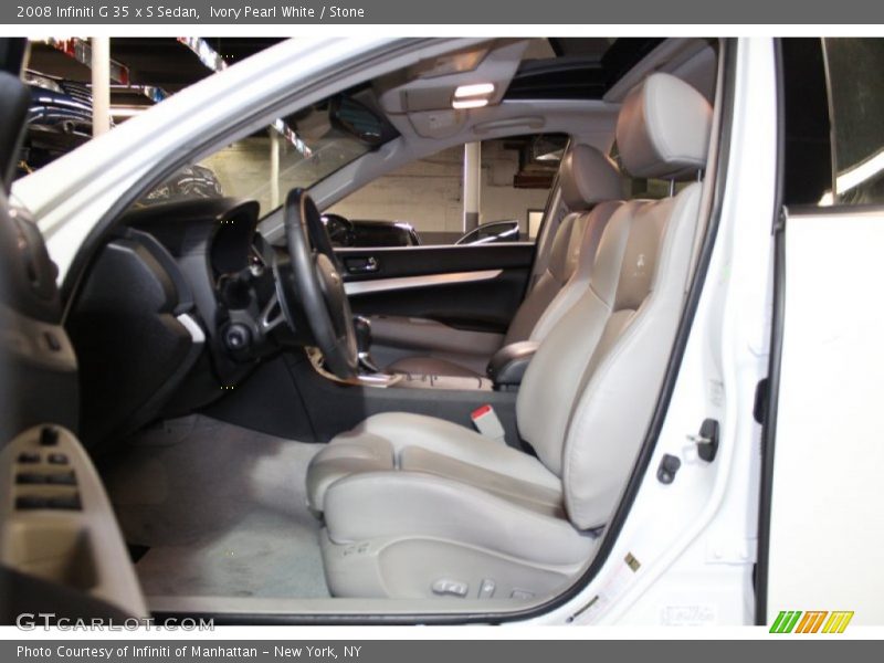 Ivory Pearl White / Stone 2008 Infiniti G 35 x S Sedan