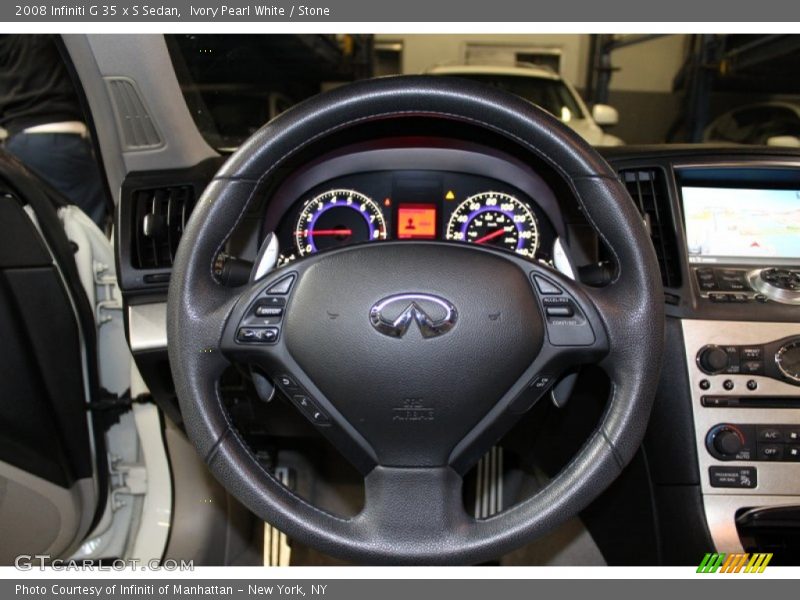 Ivory Pearl White / Stone 2008 Infiniti G 35 x S Sedan