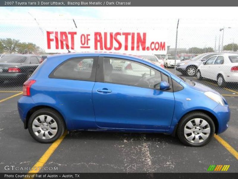 Blazing Blue Metallic / Dark Charcoal 2007 Toyota Yaris 3 Door Liftback