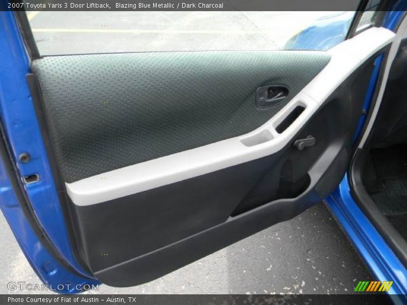 Blazing Blue Metallic / Dark Charcoal 2007 Toyota Yaris 3 Door Liftback
