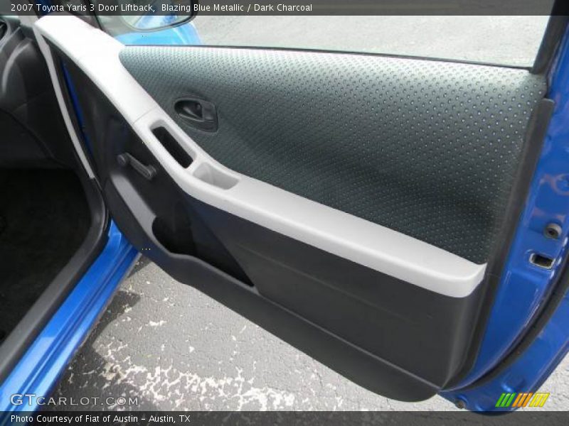 Blazing Blue Metallic / Dark Charcoal 2007 Toyota Yaris 3 Door Liftback