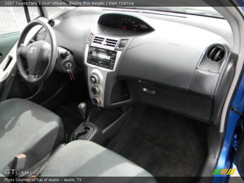 Blazing Blue Metallic / Dark Charcoal 2007 Toyota Yaris 3 Door Liftback