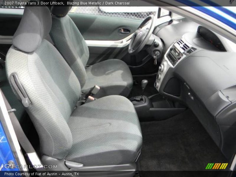 Blazing Blue Metallic / Dark Charcoal 2007 Toyota Yaris 3 Door Liftback