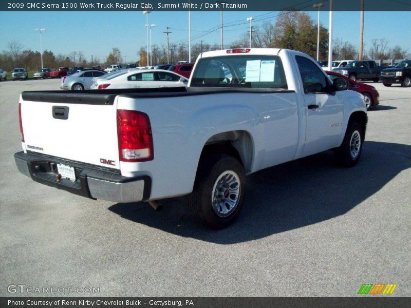 Summit White / Dark Titanium 2009 GMC Sierra 1500 Work Truck Regular Cab