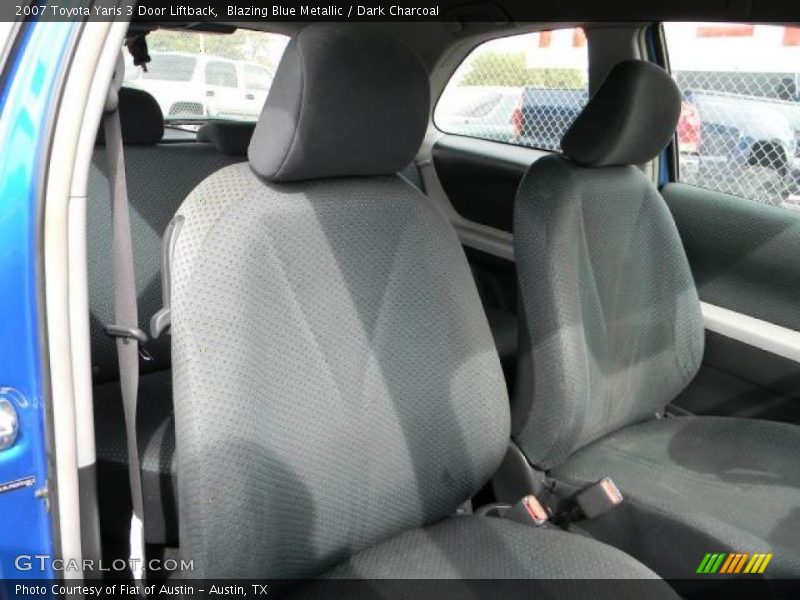 Blazing Blue Metallic / Dark Charcoal 2007 Toyota Yaris 3 Door Liftback