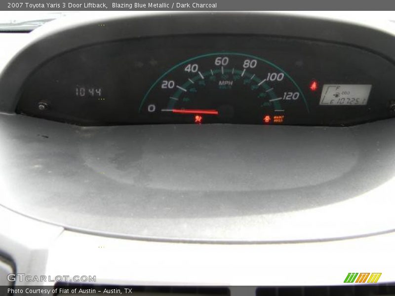 Blazing Blue Metallic / Dark Charcoal 2007 Toyota Yaris 3 Door Liftback