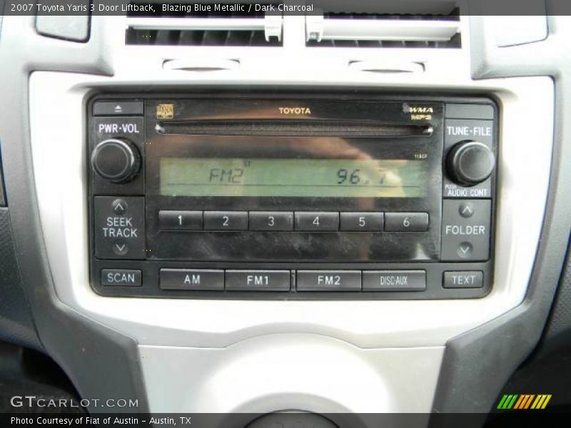 Audio System of 2007 Yaris 3 Door Liftback