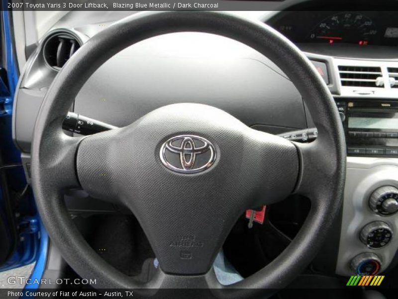 Blazing Blue Metallic / Dark Charcoal 2007 Toyota Yaris 3 Door Liftback