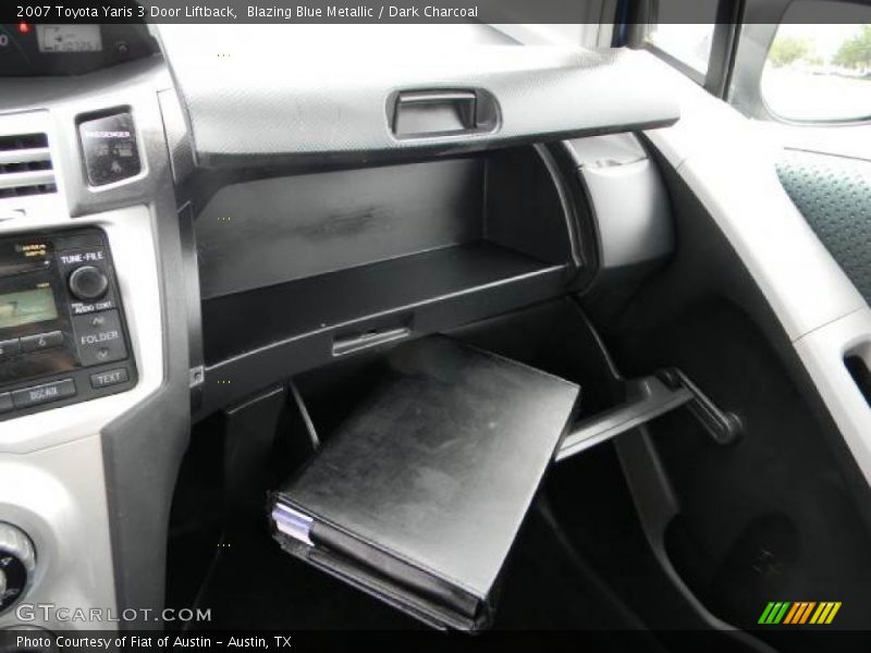 Blazing Blue Metallic / Dark Charcoal 2007 Toyota Yaris 3 Door Liftback
