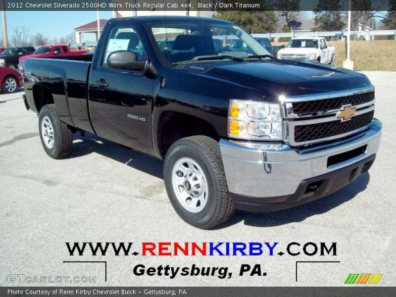 Black / Dark Titanium 2012 Chevrolet Silverado 2500HD Work Truck Regular Cab 4x4