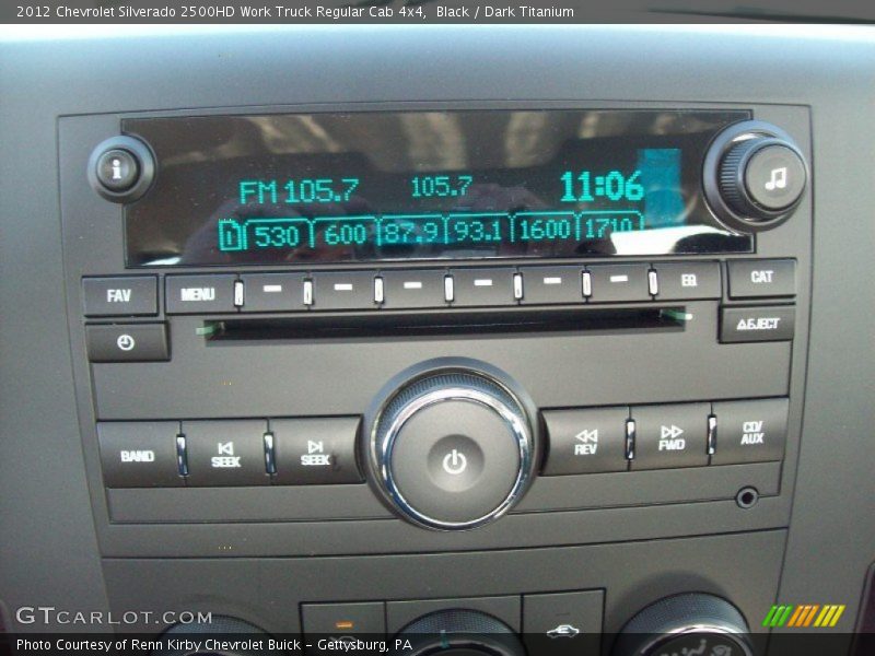 Black / Dark Titanium 2012 Chevrolet Silverado 2500HD Work Truck Regular Cab 4x4