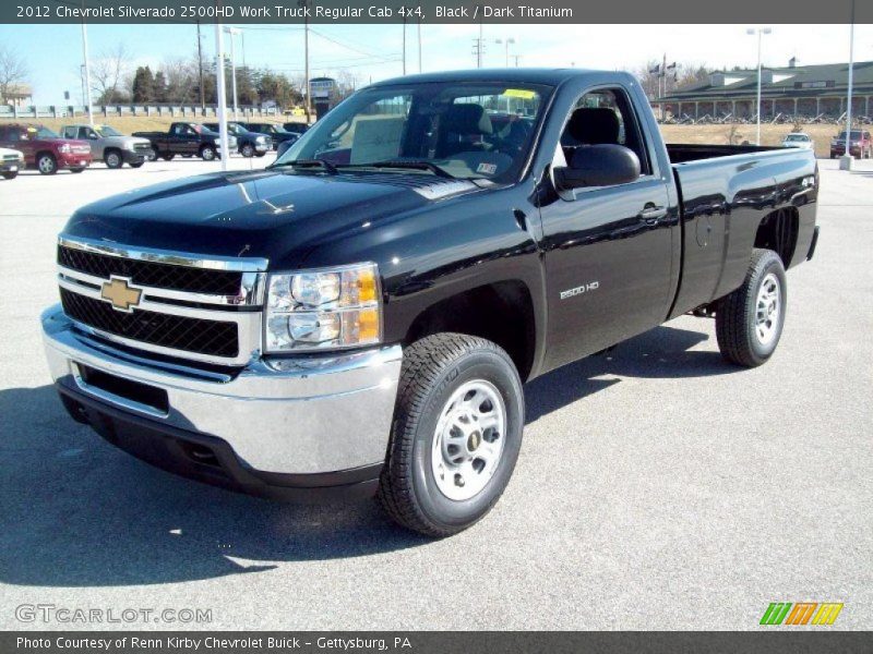 Black / Dark Titanium 2012 Chevrolet Silverado 2500HD Work Truck Regular Cab 4x4