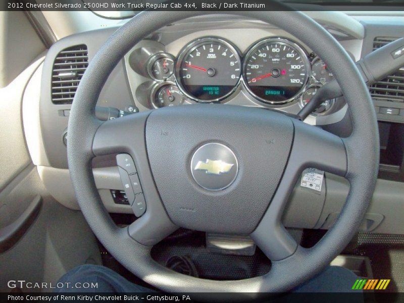 Black / Dark Titanium 2012 Chevrolet Silverado 2500HD Work Truck Regular Cab 4x4