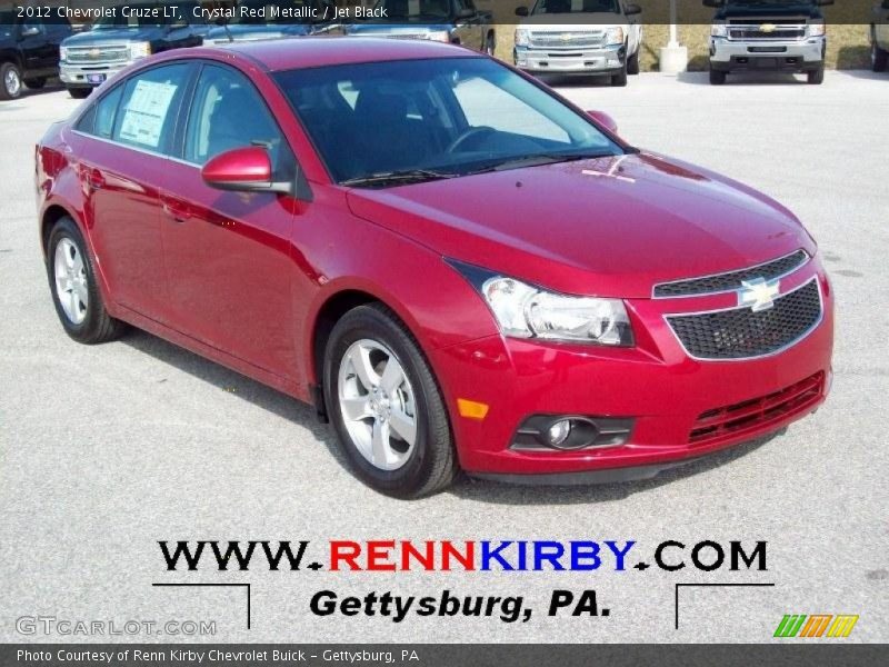 Crystal Red Metallic / Jet Black 2012 Chevrolet Cruze LT