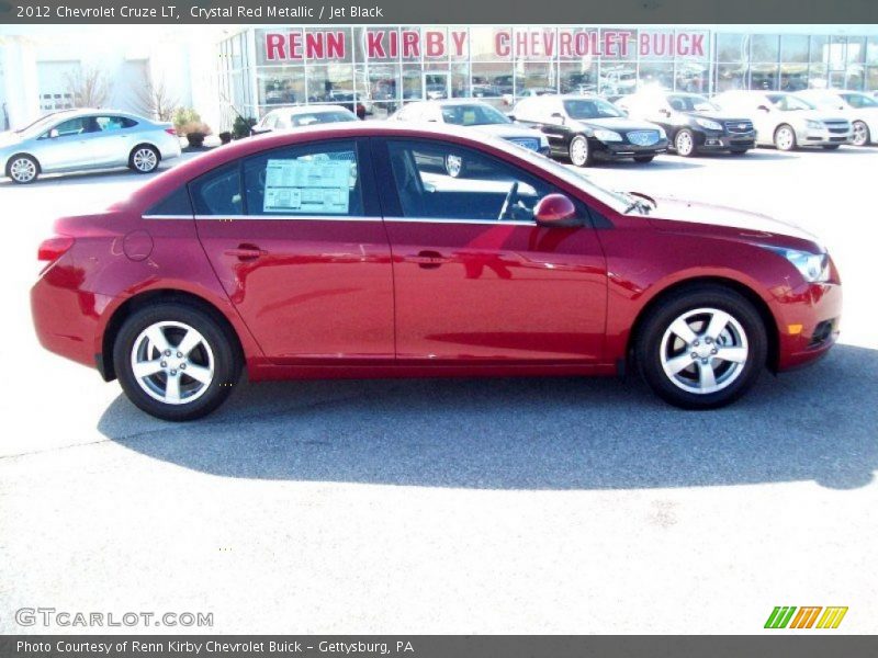 Crystal Red Metallic / Jet Black 2012 Chevrolet Cruze LT