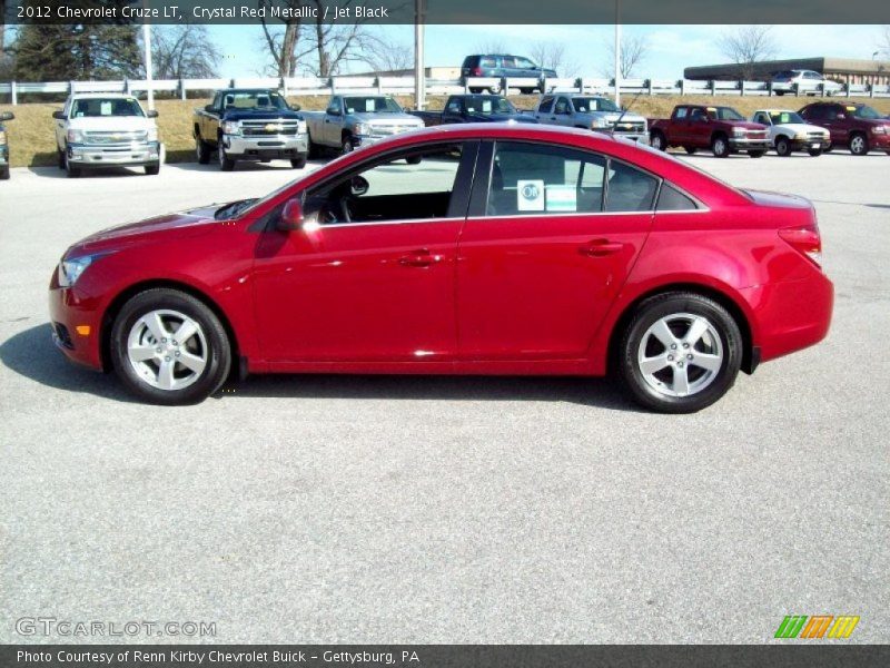 Crystal Red Metallic / Jet Black 2012 Chevrolet Cruze LT