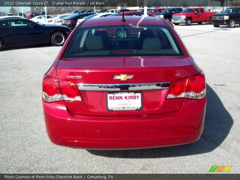 Crystal Red Metallic / Jet Black 2012 Chevrolet Cruze LT