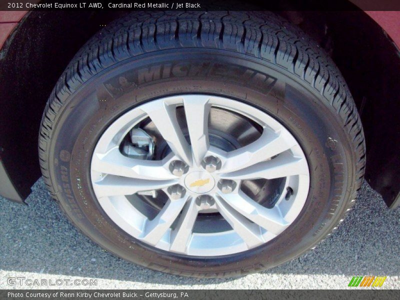 Cardinal Red Metallic / Jet Black 2012 Chevrolet Equinox LT AWD