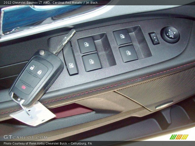 Cardinal Red Metallic / Jet Black 2012 Chevrolet Equinox LT AWD
