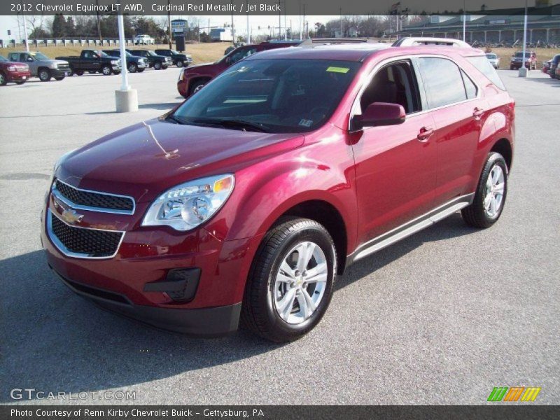 Cardinal Red Metallic / Jet Black 2012 Chevrolet Equinox LT AWD