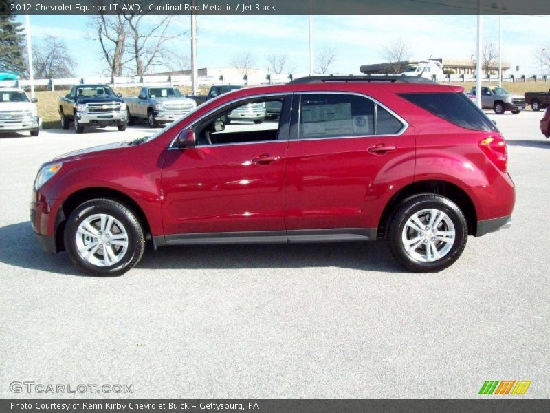 Cardinal Red Metallic / Jet Black 2012 Chevrolet Equinox LT AWD