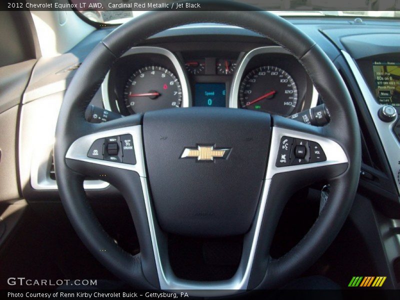 Cardinal Red Metallic / Jet Black 2012 Chevrolet Equinox LT AWD
