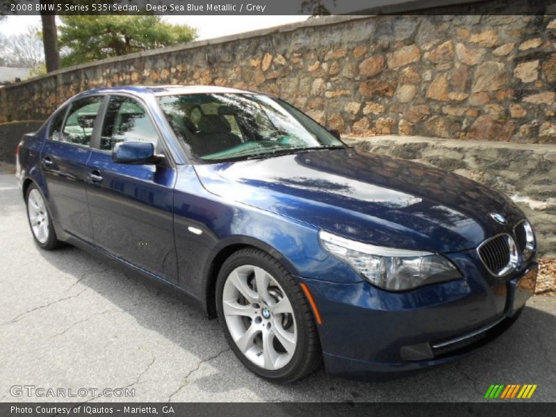 Front 3/4 View of 2008 5 Series 535i Sedan