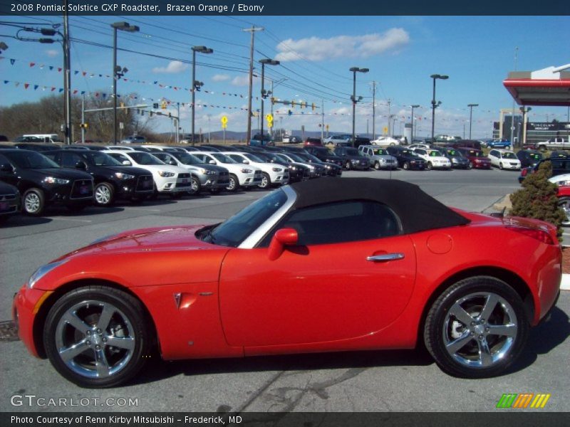 Brazen Orange / Ebony 2008 Pontiac Solstice GXP Roadster