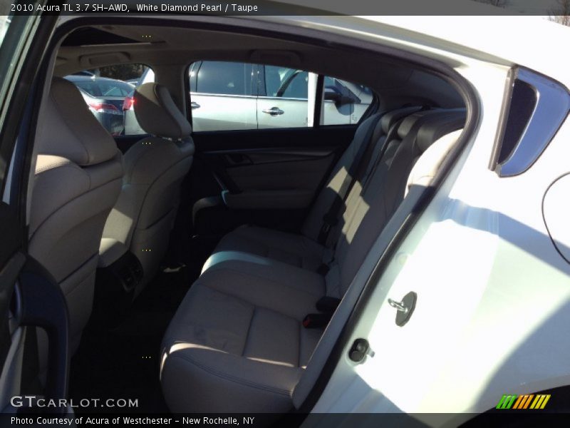 White Diamond Pearl / Taupe 2010 Acura TL 3.7 SH-AWD