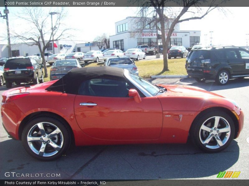 Brazen Orange / Ebony 2008 Pontiac Solstice GXP Roadster